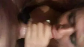 Brunet fucks wife friend and cums in her